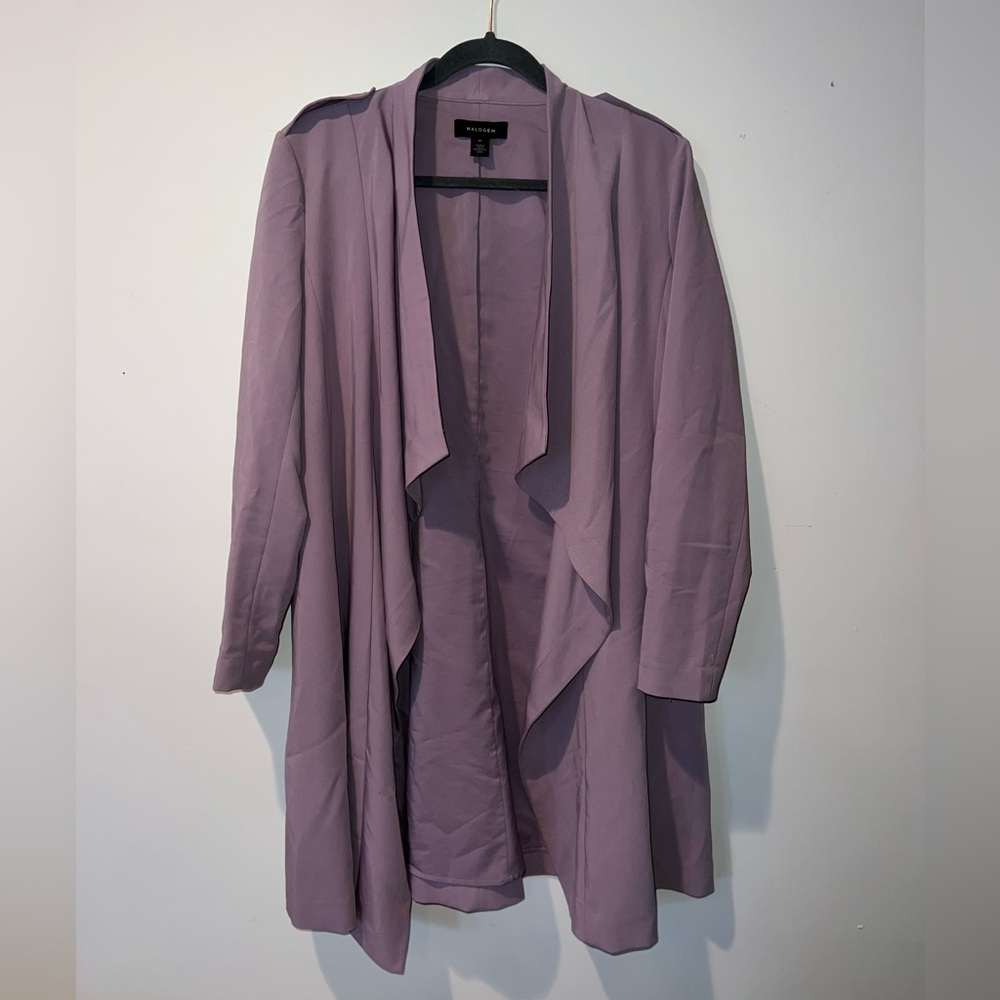 Halogen Lavender Cardigan Jacket Lightweight Military